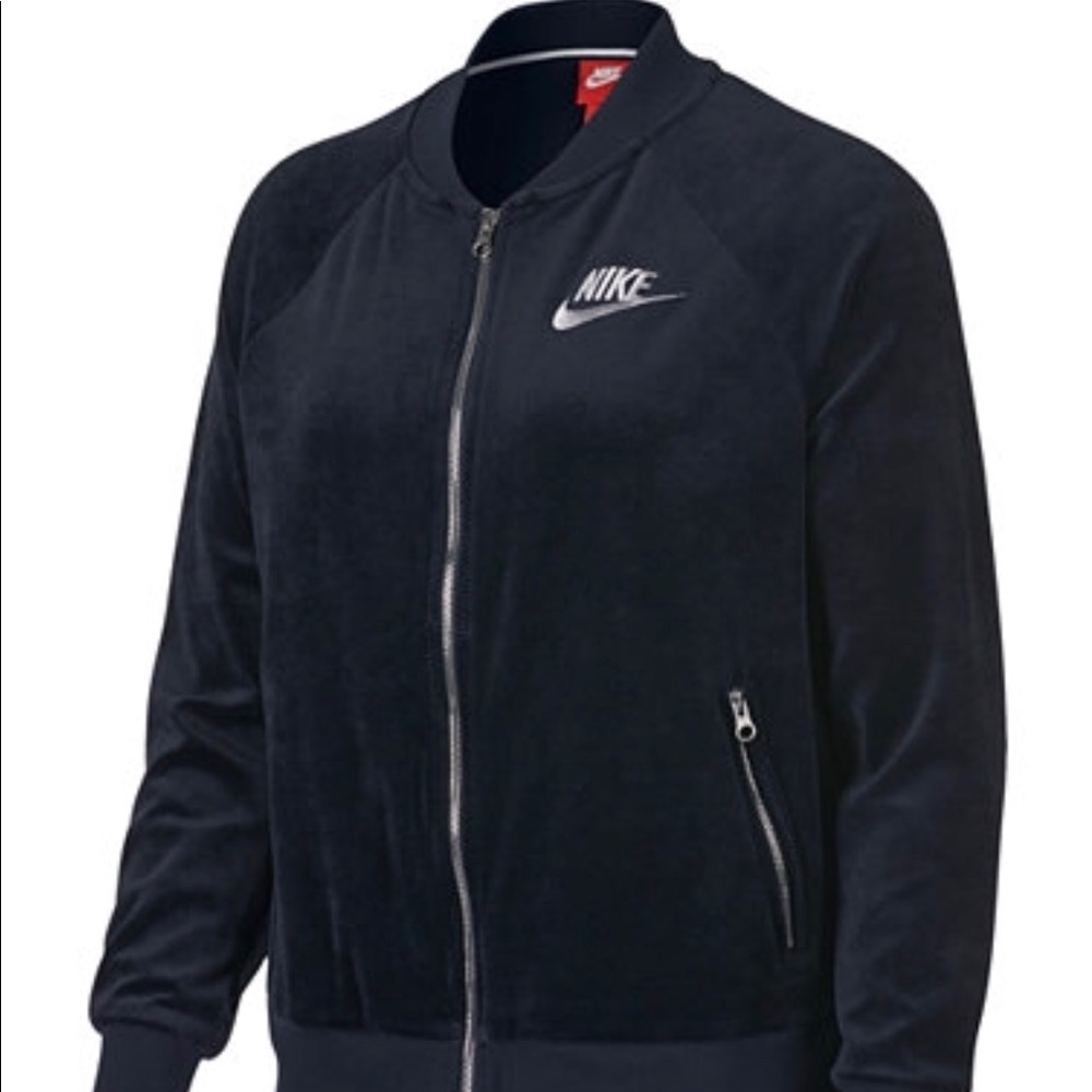 Nike velour tracksuit jacket